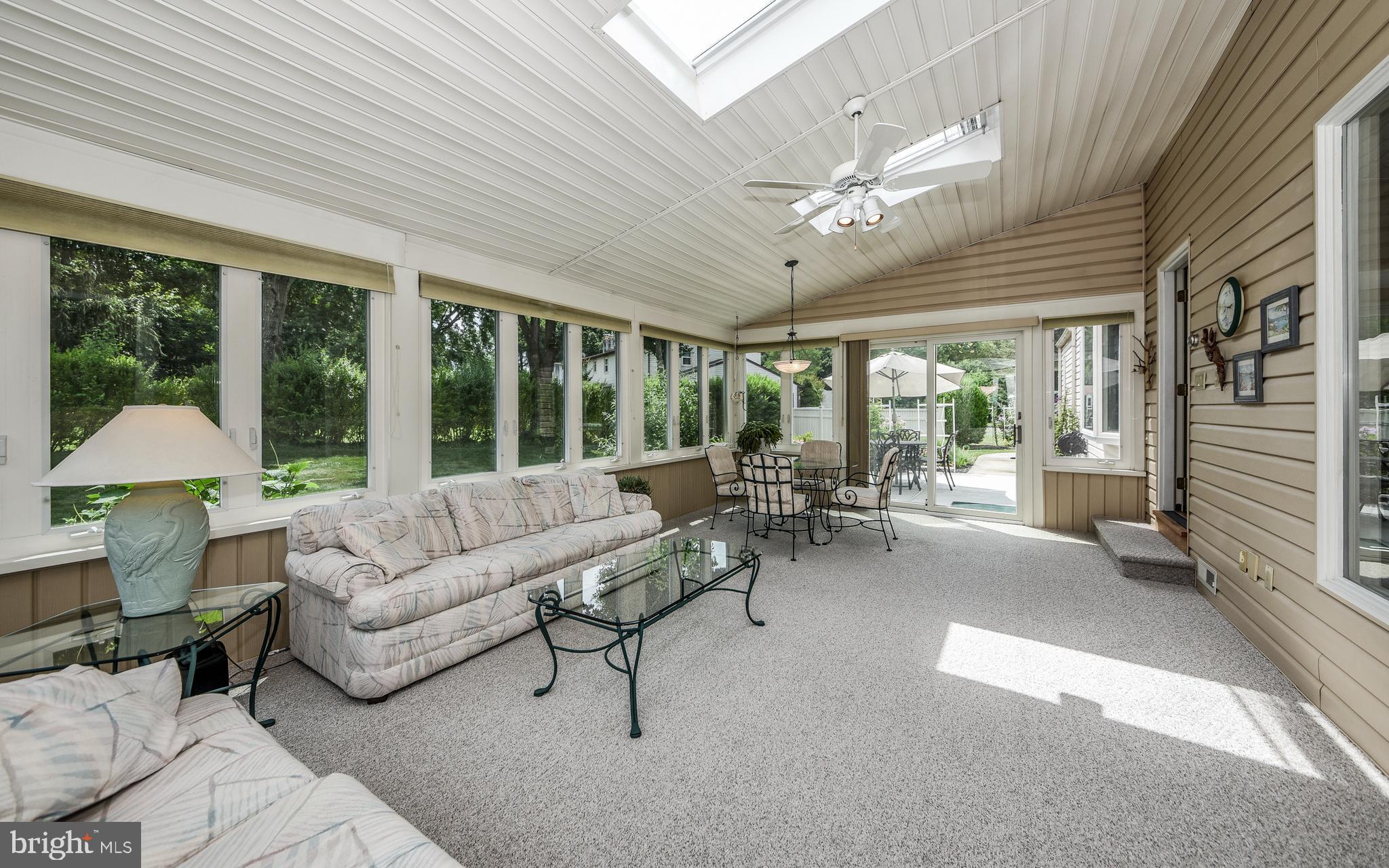 971 Lavera Road Warminster, PA 18974 - Photo 29 of 42 Huge 4 Season Sunroom with 2 Ceiling Fans