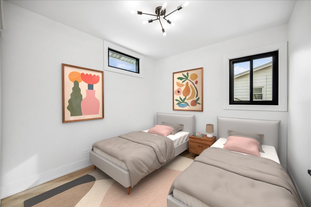 626 Barberry Road Highland Park, IL 60035 - Photo 25 of 38 a bedroom with two beds and painting on the wall