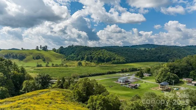 a view of a golf course with a lake