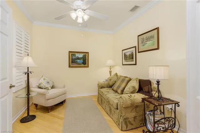 a living room with furniture and a couch