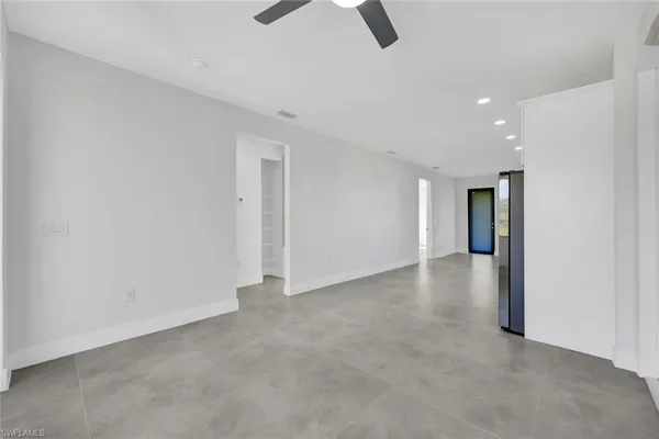a view of an empty room