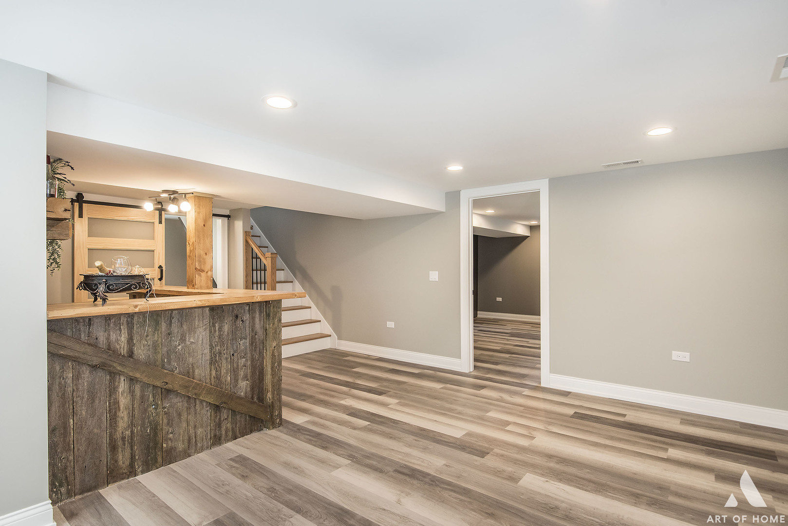 270 Holbrook Road Chicago Heights, IL 60411 - Photo 21 of 33 a view of a hallway with wooden floor and staircase