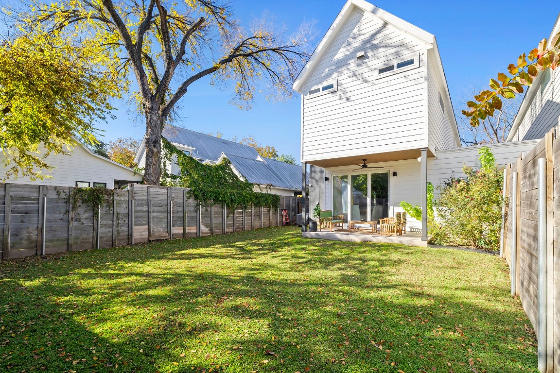 404 Powell Circle, Unit B Austin, TX 78704 - Photo 33 of 33 a view of a house with a yard and porch