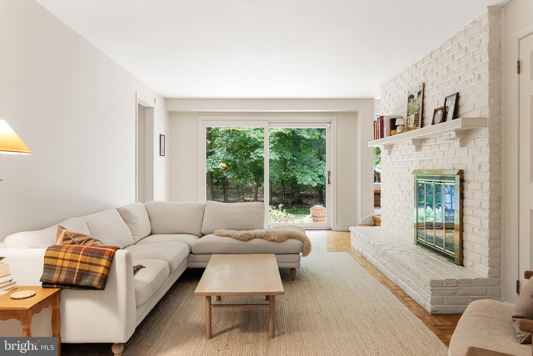 118 Barcroft Drive Cherry Hill, NJ 08034 - Photo 30 of 75 a living room with furniture and a fireplace