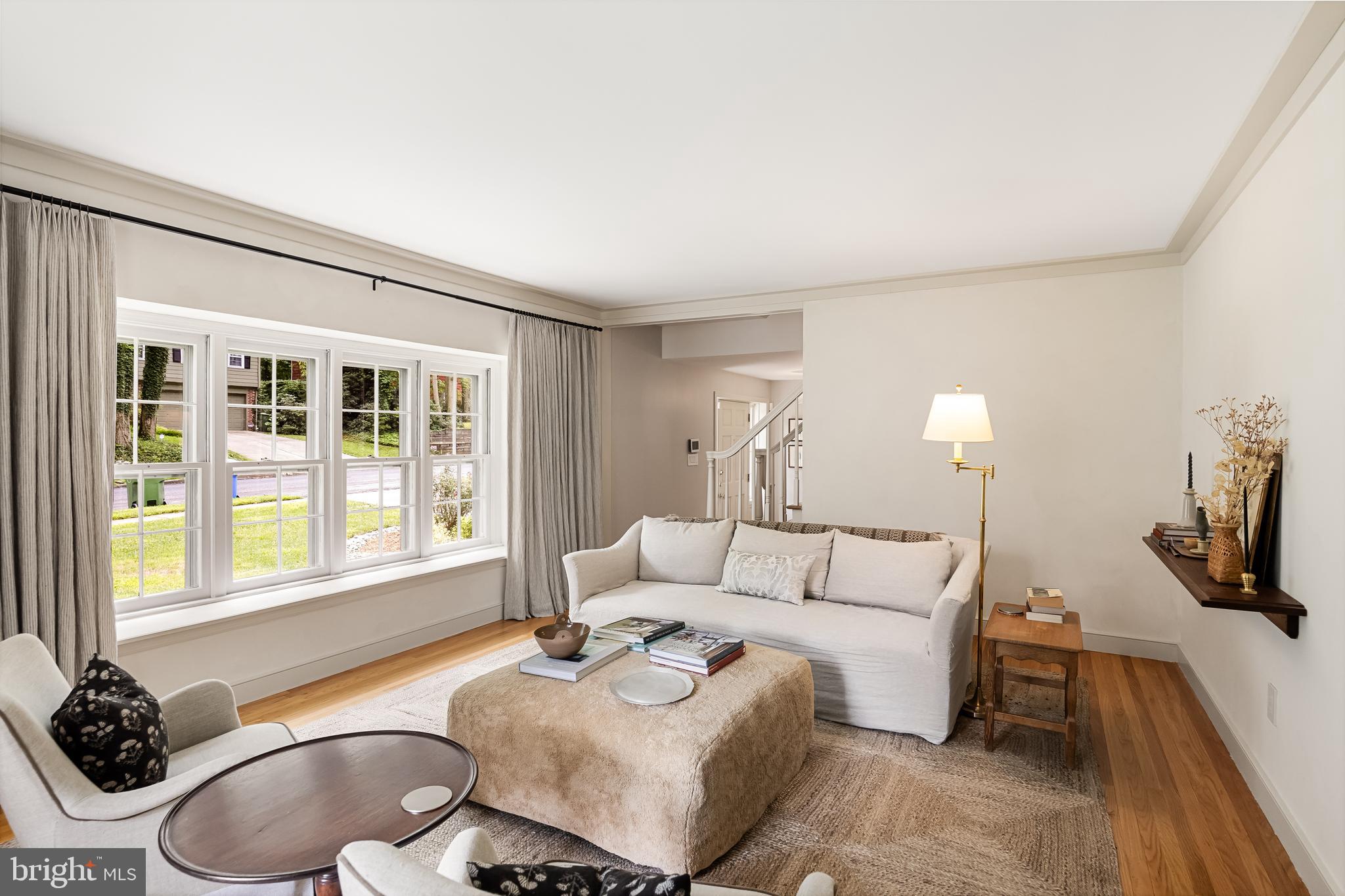 118 Barcroft Drive Cherry Hill, NJ 08034 - Photo 10 of 75 a living room with furniture a window and a flat screen tv
