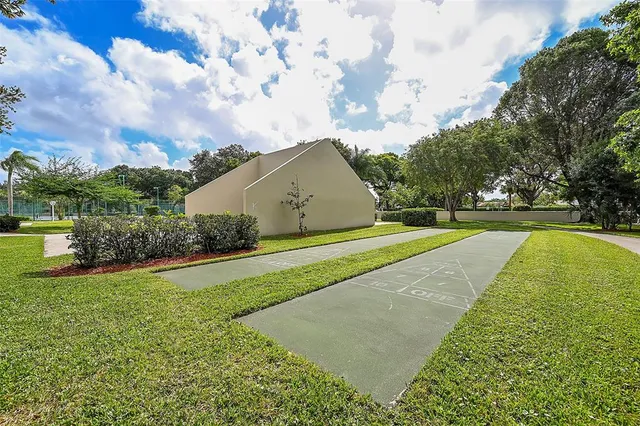 a view of a volley ball court