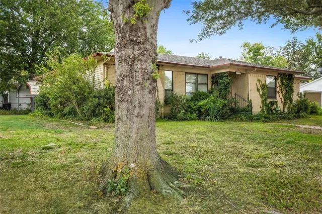a view of a house with garden