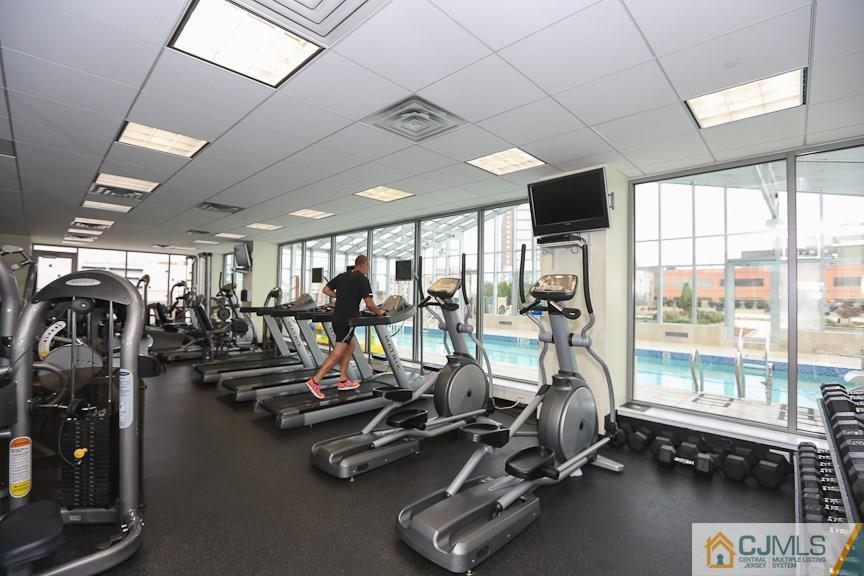 1 Spring Street, Unit 1704 New Brunswick, NJ 08901 - Photo 23 of 23 a view of a room with gym equipment