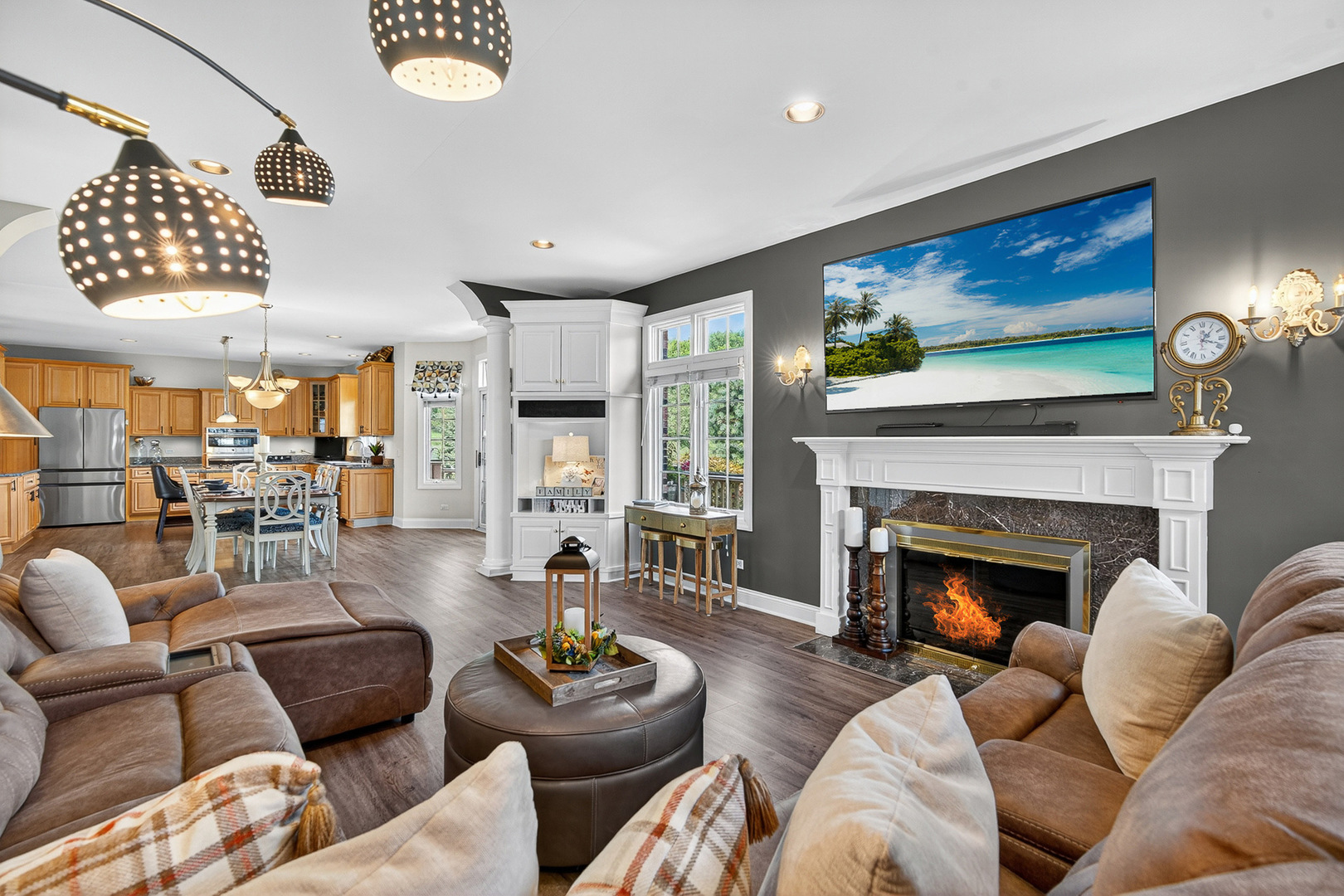 4210 Jacqueline Lane Crystal Lake, IL 60014 - Photo 16 of 48 a living room with furniture and a fireplace