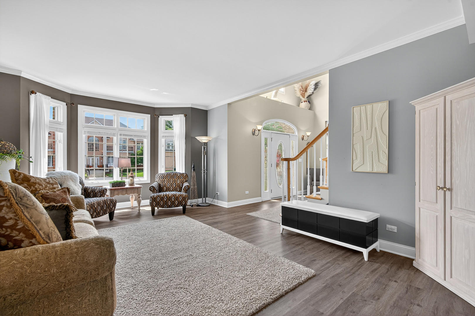 4210 Jacqueline Lane Crystal Lake, IL 60014 - Photo 18 of 48 a living room with furniture and a large window