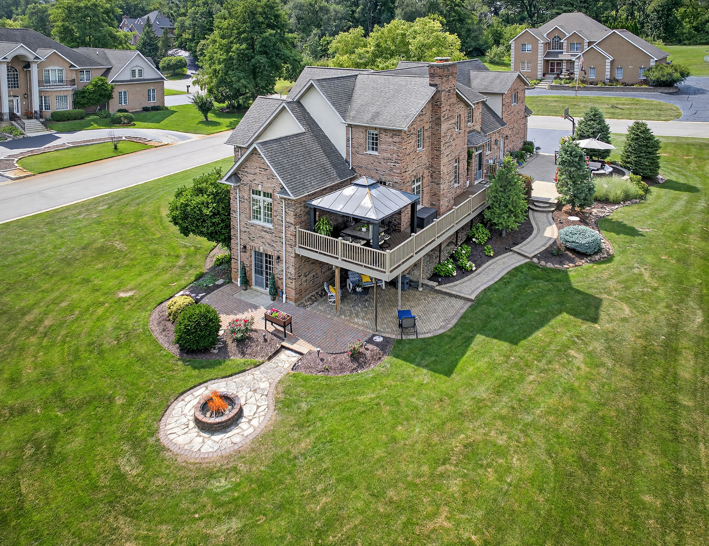4210 Jacqueline Lane Crystal Lake, IL 60014 - Photo 45 of 48 an aerial view of a house with garden space and street view
