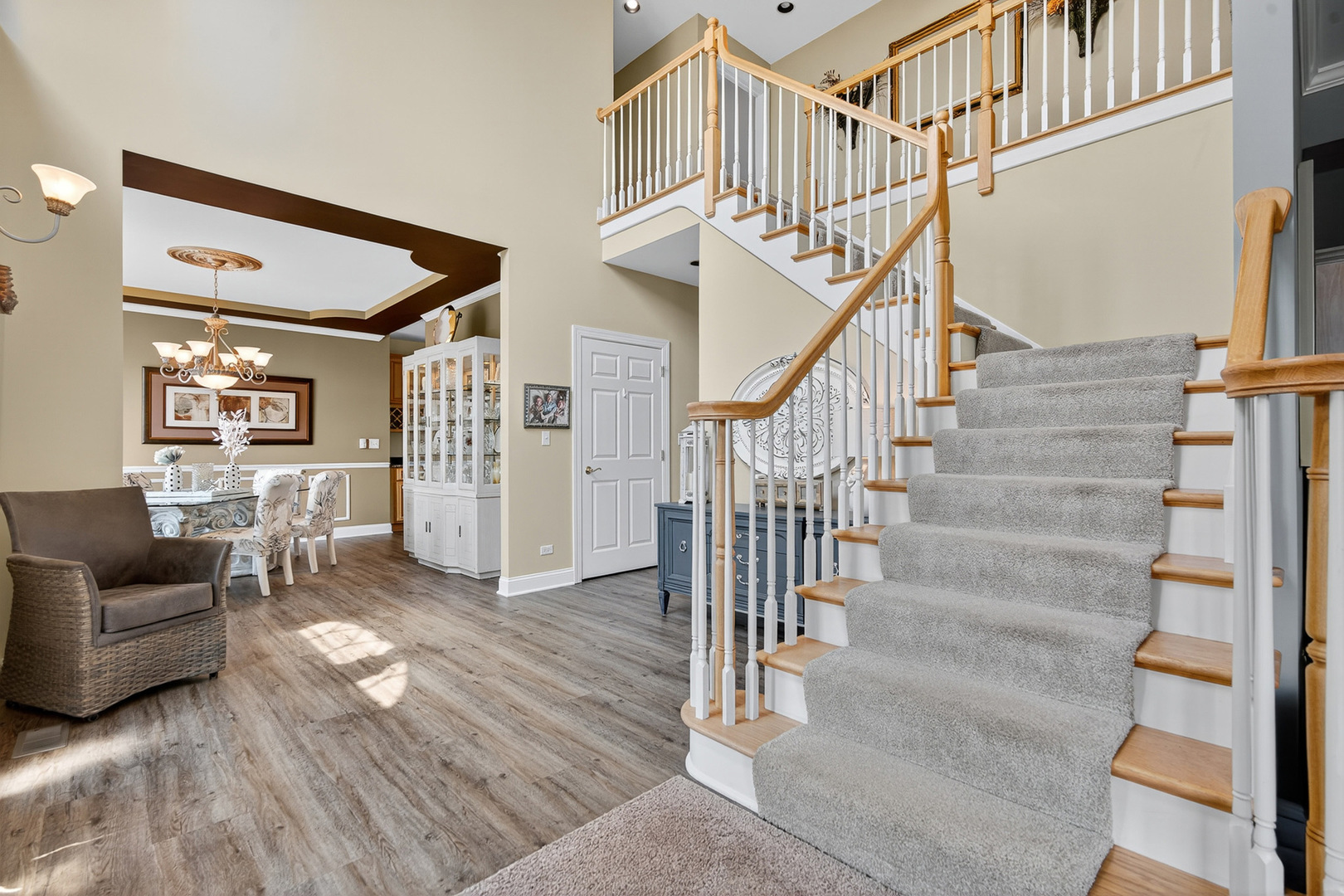4210 Jacqueline Lane Crystal Lake, IL 60014 - Photo 5 of 48 a view of entryway and hall with wooden floor