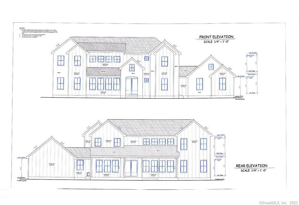 694 Moss Farms Road Cheshire, CT 06410 - Photo 1 of 1 Front and Rear Elevation