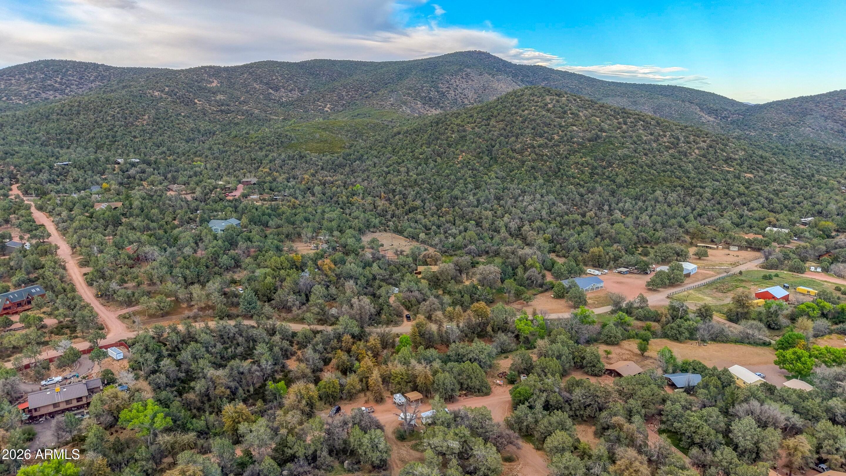 8135 West Gibson Ranch Road Payson, AZ 85541 - Photo 37 of 43 a view of a mountain in the distance in a field