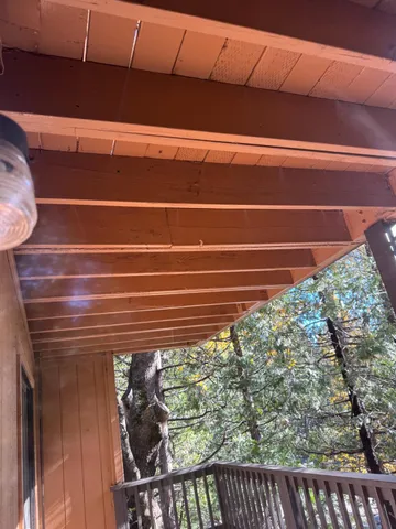 a view of a roof deck