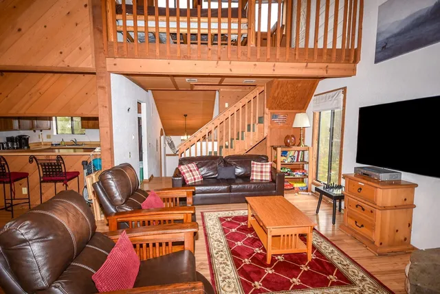 a outdoor living space with furniture