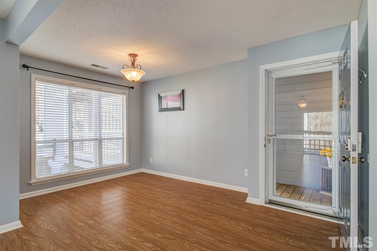 Dining room adjoins living room!