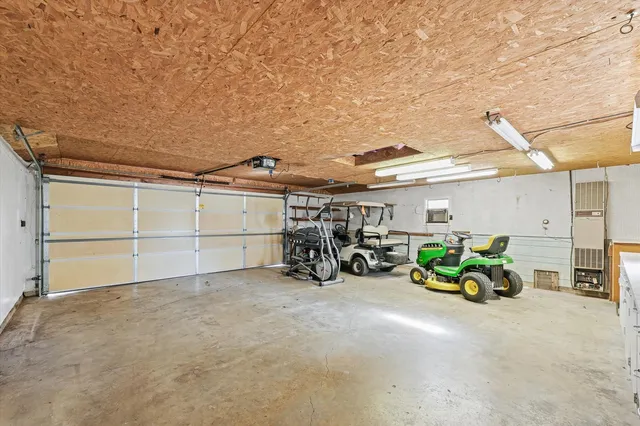 a view of a bike garage of a house