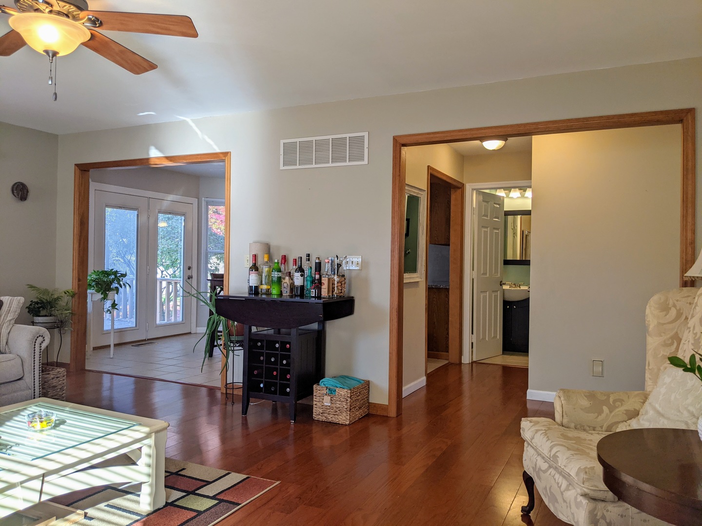 1409 Cobblefield Road Champaign, IL 61822 - Photo 12 of 73 a living room with furniture and a wooden floor