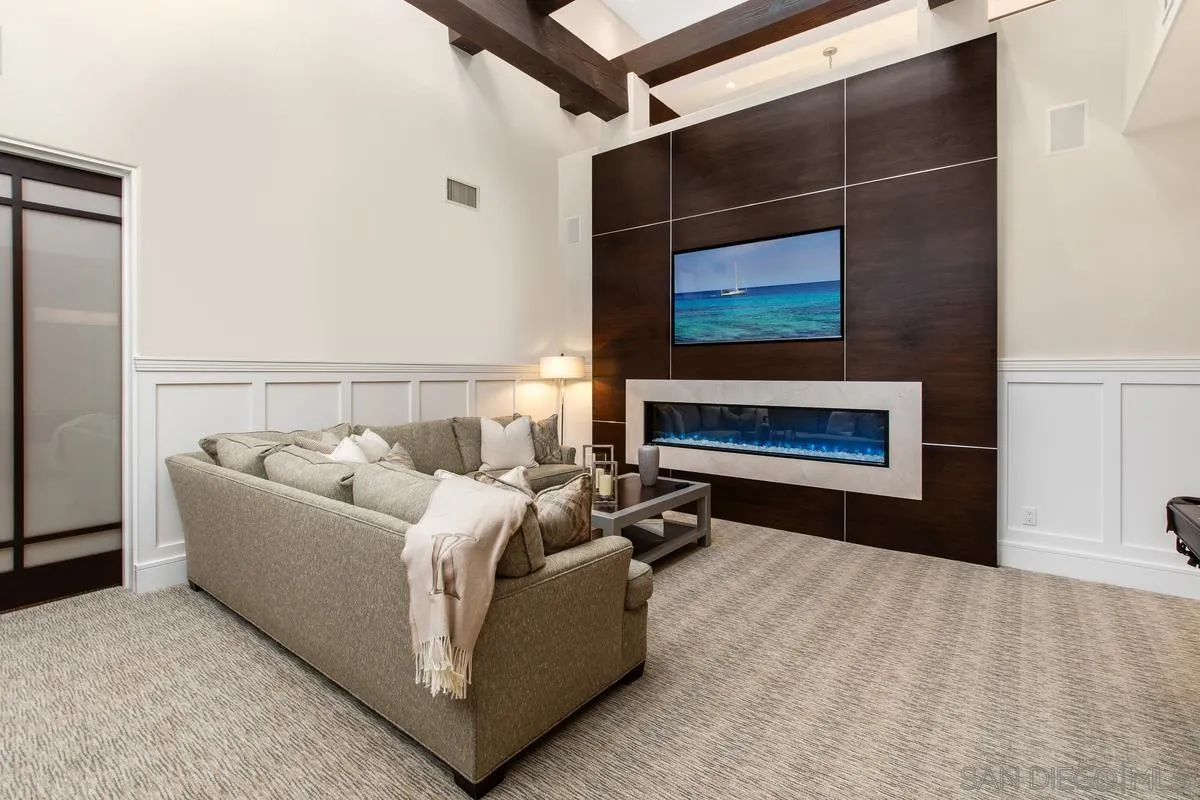 18383 Colina Fuerte Rancho Santa Fe, CA 92067 - Photo 14 of 18 Ideal great room and adjacent, professional media room too.