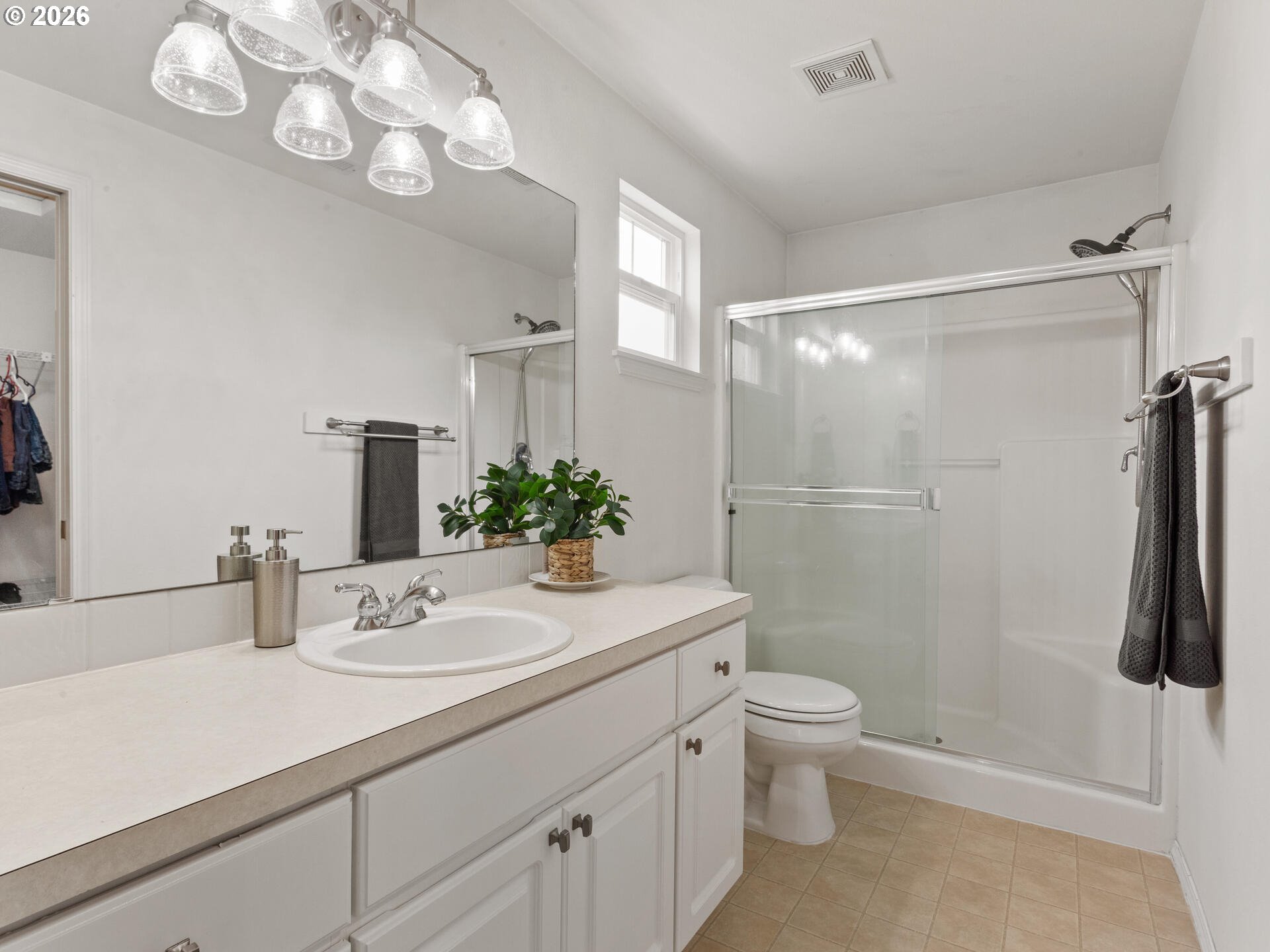 19200 Southeast 33rd Circle Camas, WA 98607 - Photo 21 of 43 a bathroom with a sink a toilet and shower
