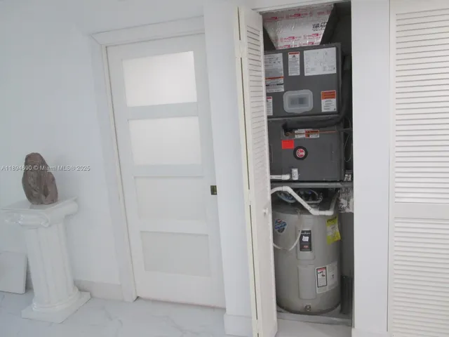 a close view of walk in closet