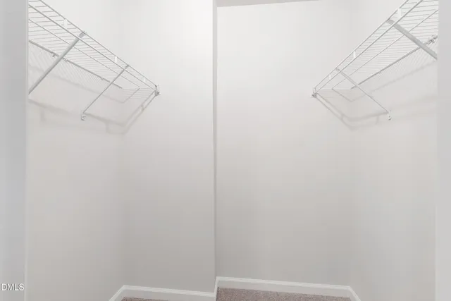 a view of small space with empty racks