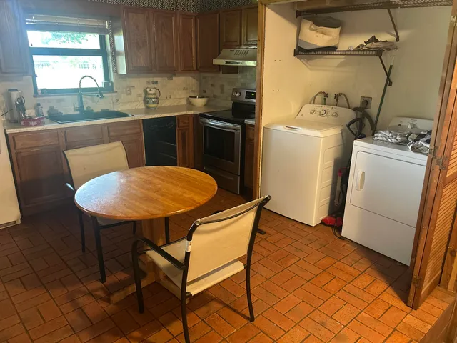 a view of balcony with chair