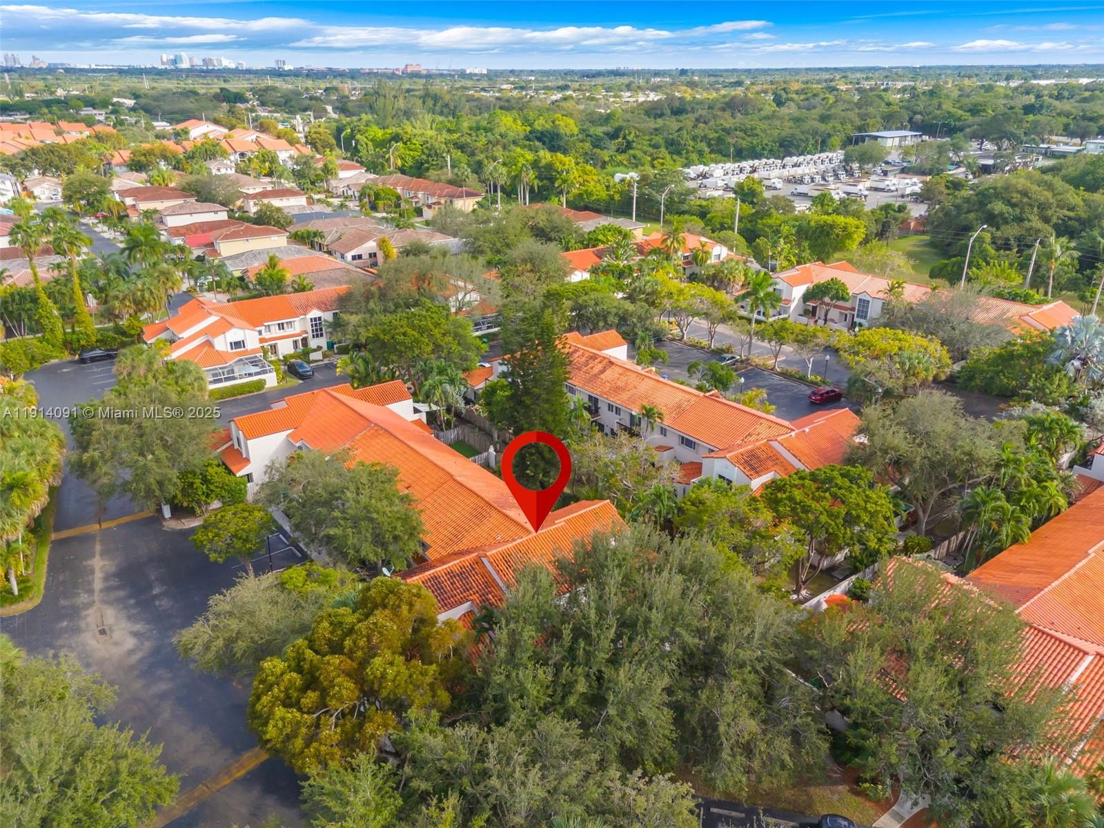 10930 Southwest 75th Street Miami, FL 33173 - Photo 29 of 34 an aerial view of residential houses with outdoor space