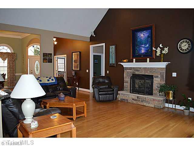 7083 Lanier Road Summerfield, NC 27358 - Photo 25 of 25 Den/Family/Great Room. Open floor plan with vaulted ceilings and audio system for relaxing and entertaining!