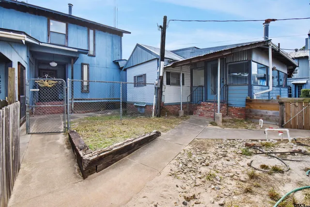 a view of a house with a patio
