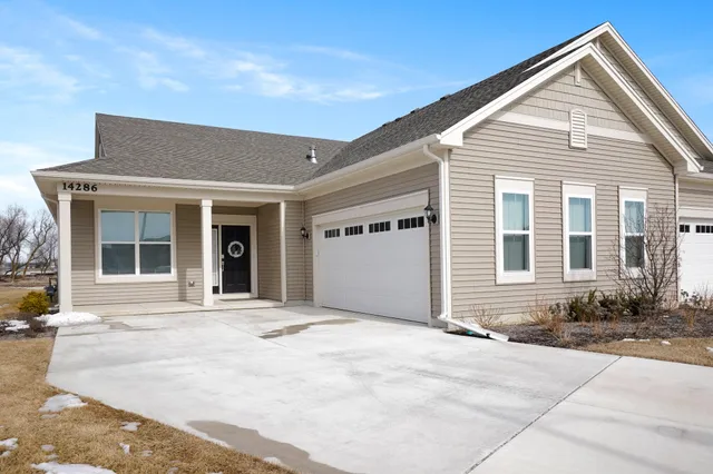 a front view of a house
