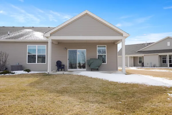 a view of a house with a patio