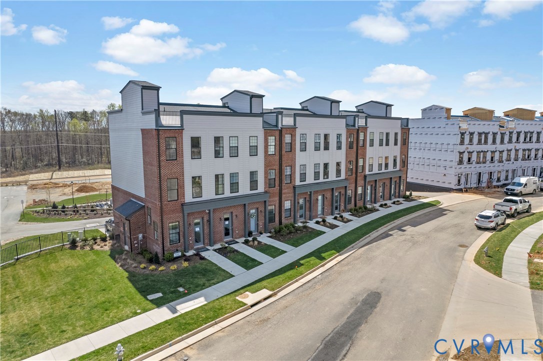 a view of a city from a balcony