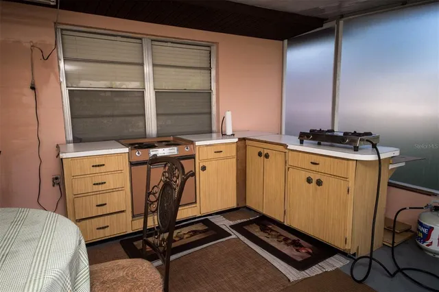 a room with storage and utility