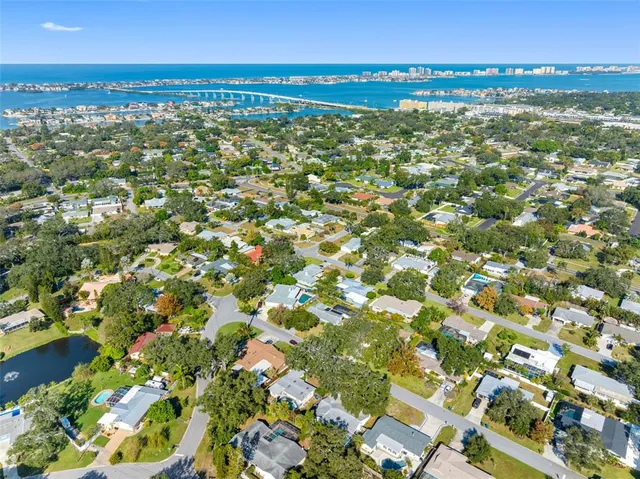 a view of city with ocean