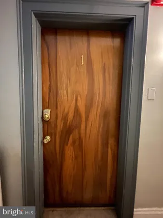 a view of a door