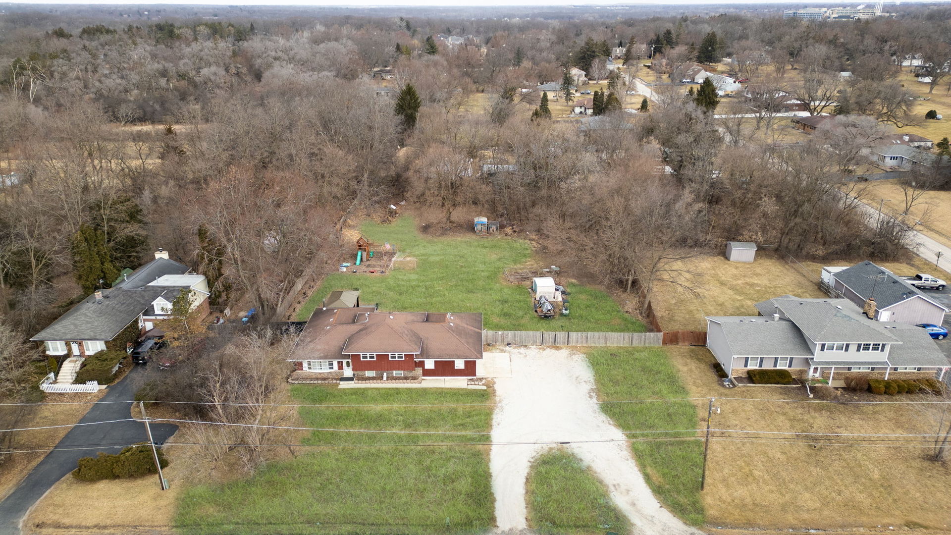 28-w032 Roosevelt Road Winfield, IL 60190 - Photo 31 of 35 an aerial view of a house with a yard basket ball court