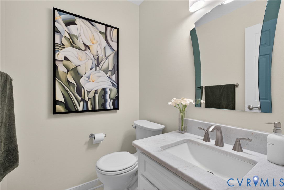 5710 Oak Knoll Road Midlothian, VA 23112 - Photo 27 of 66 The updated Half Bathroom