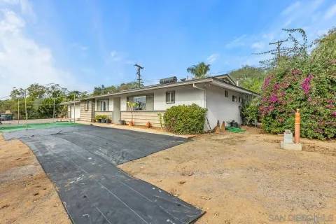 front view of a house with a street