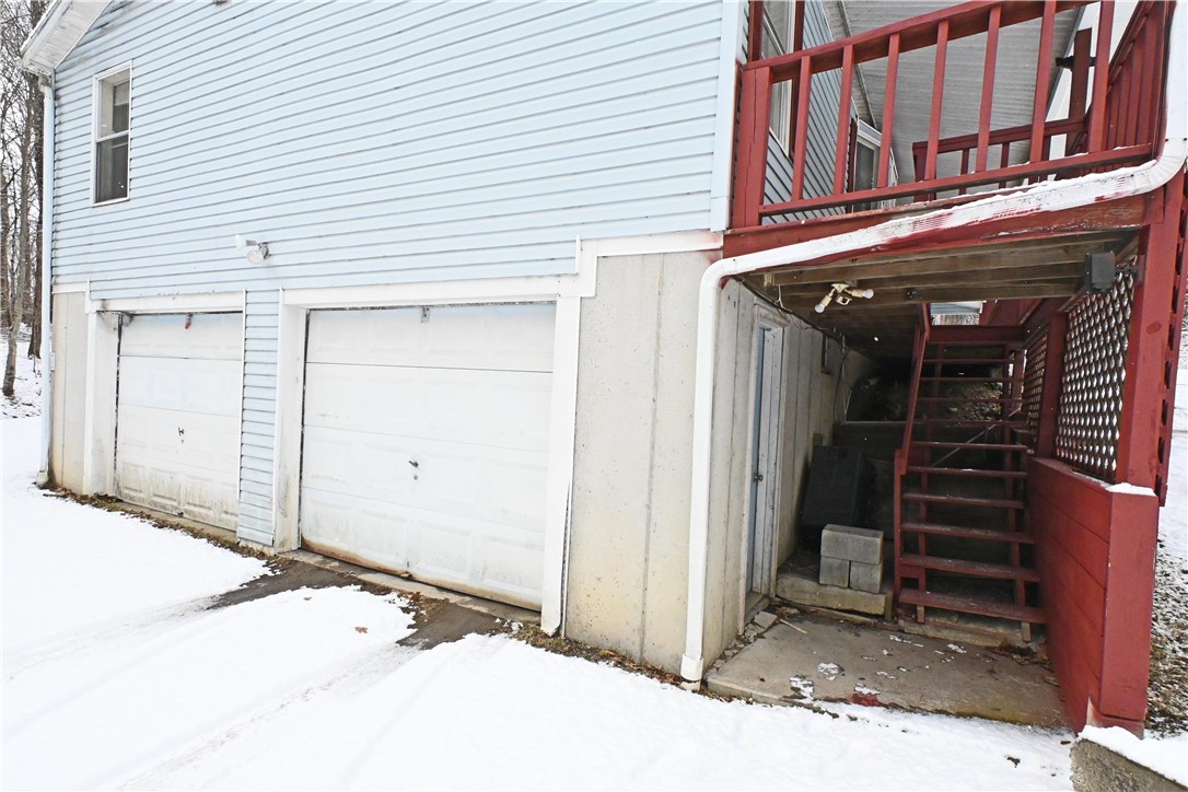 268 Laurel Hill Road Erin, NY 14838 - Photo 4 of 17 Garage/Basement and stairs to front deck