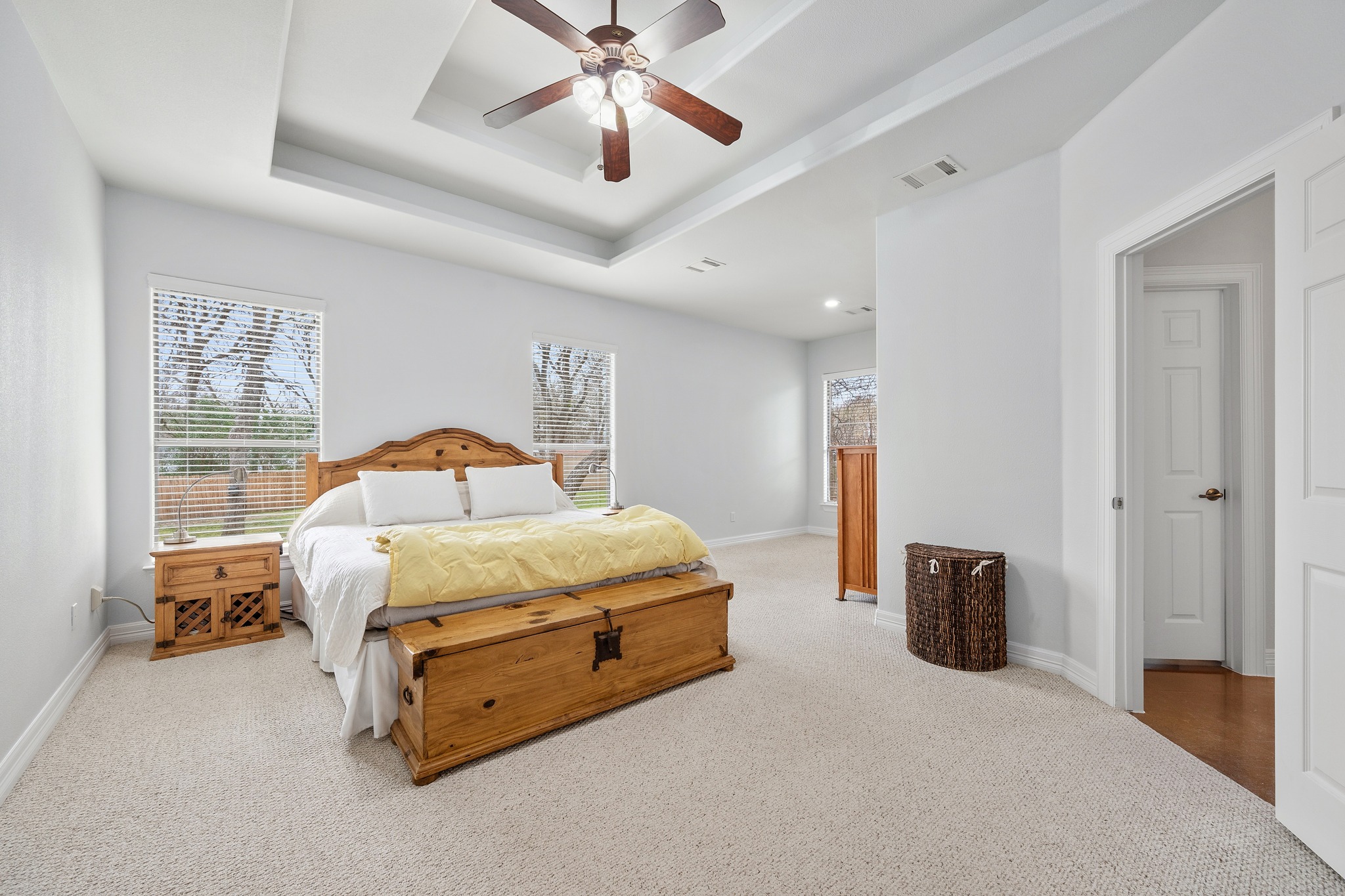 531 Leanna Oaks Loop Manchaca, TX 78652 - Photo 15 of 30 Primary suite with extra living space for working from home, reading, working out