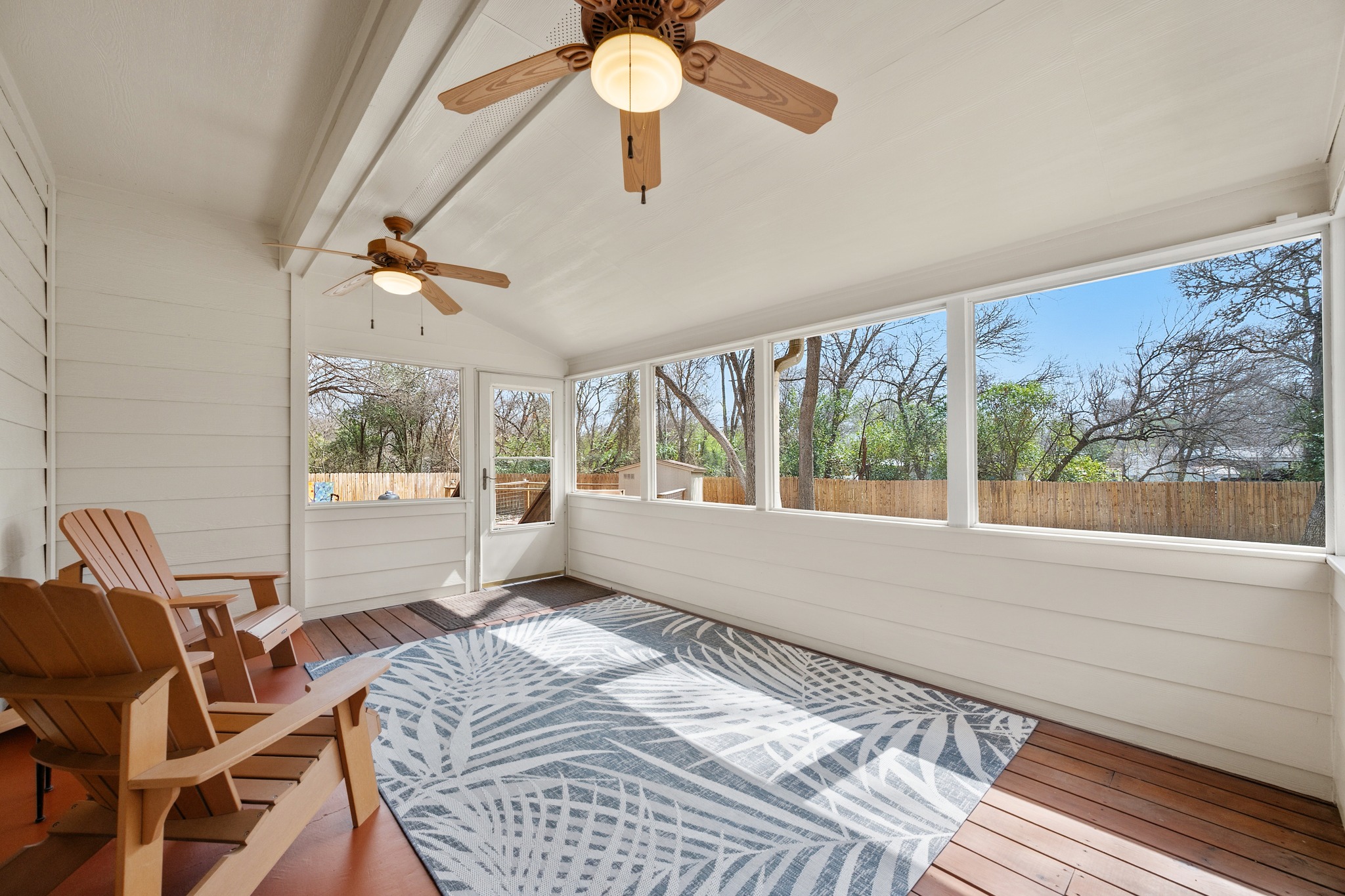 531 Leanna Oaks Loop Manchaca, TX 78652 - Photo 3 of 30 Cozy screened in porch perfect for morning coffee in any weather