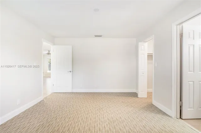 a view of an empty room