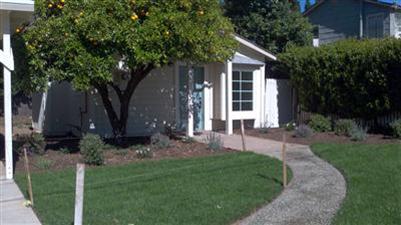 71 Valley Road Oak View, CA 93022 - Photo 2 of 10 a view of a backyard with plants and large trees
