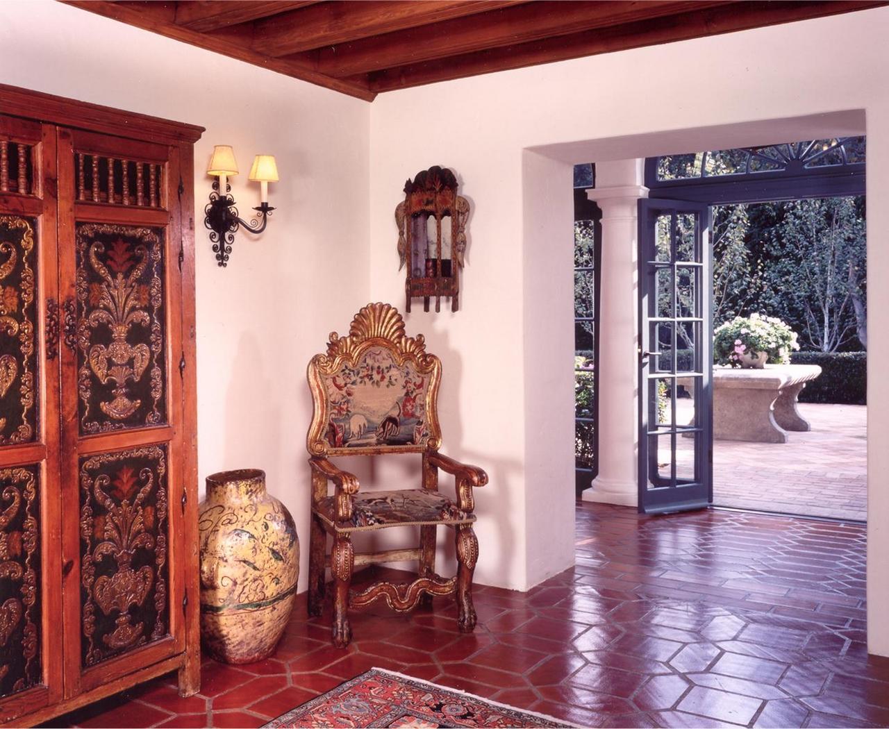763 Hot Springs Road Montecito, CA 93108 - Photo 7 of 10 a view of a entryway door of the house and living room