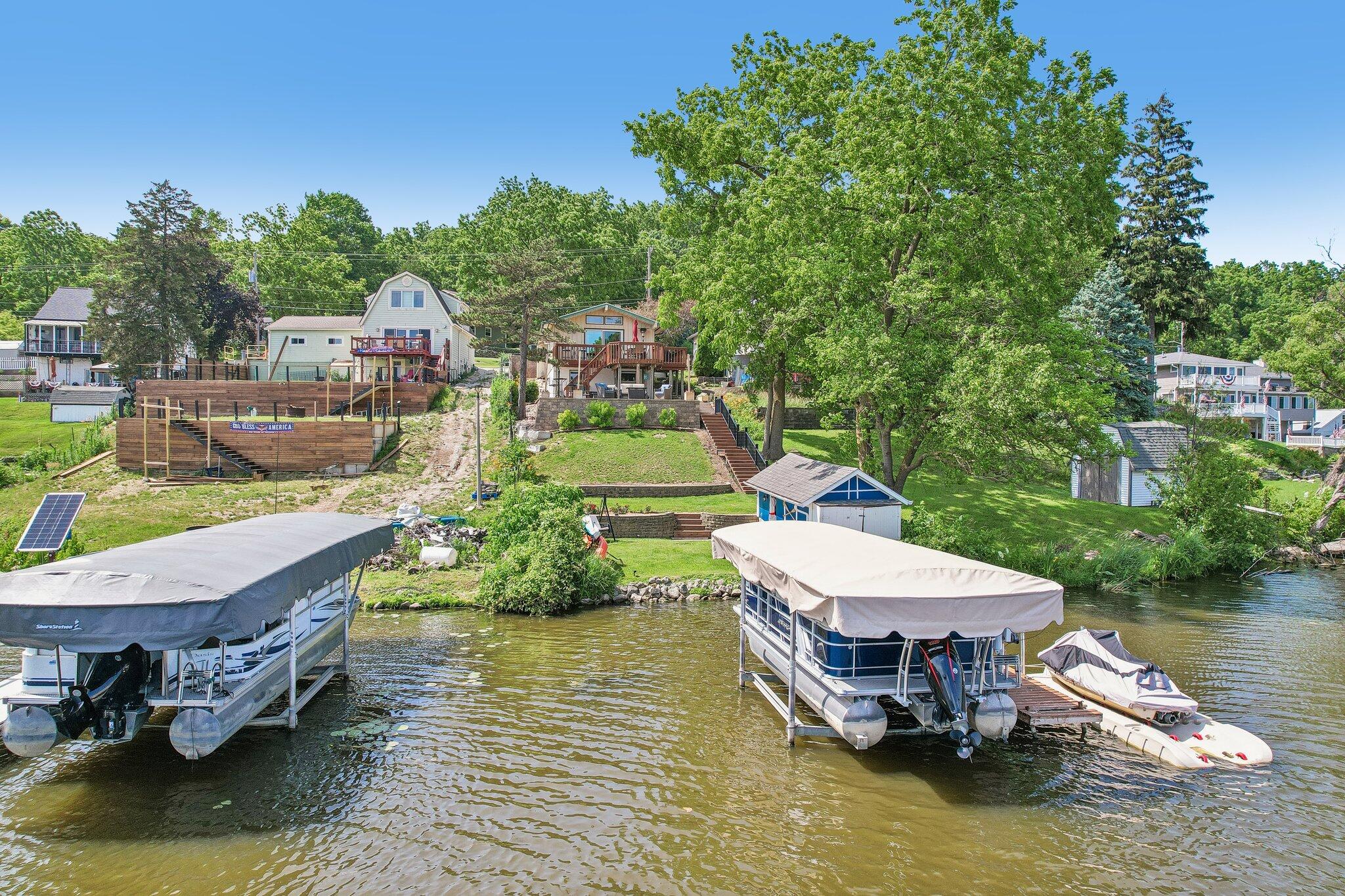 131 Riverside Drive Waterford, WI 53185 - Photo 49 of 55 VIEW FROM THE RIVER