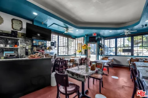 a car park in front of a building