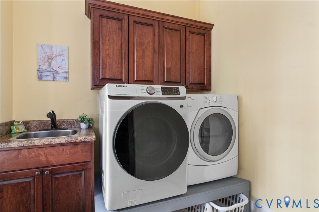 8825 First Branch Lane Chesterfield, VA 23838 - Photo 29 of 63 a utility room with dryer and washer