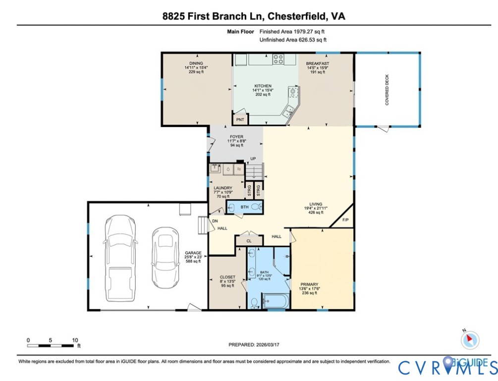8825 First Branch Lane Chesterfield, VA 23838 - Photo 61 of 63 First floor plan